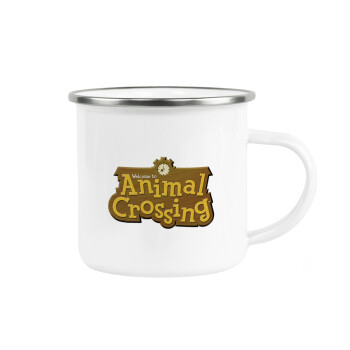 Animal Crossing, Metallic enamel cup white 360ml