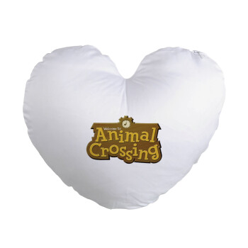 Animal Crossing, Μαξιλάρι καναπέ καρδιά 40x40cm περιέχεται το  γέμισμα