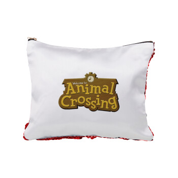 Animal Crossing, Τσαντάκι νεσεσέρ με πούλιες (Sequin) Κόκκινο