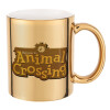 Mug ceramic, gold mirror, 330ml