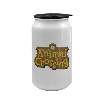 Animal Crossing, Κούπα ταξιδιού μεταλλική με καπάκι (tin-can) 500ml