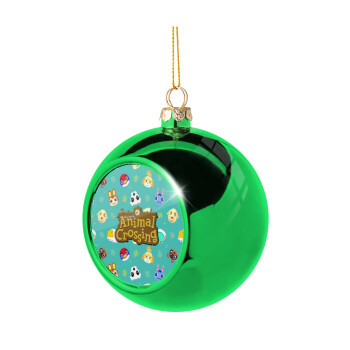 Animal Crossing, Green Christmas tree ornament ball 8cm