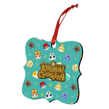 Animal Crossing, Christmas ornament polygon wooden 7.5cm
