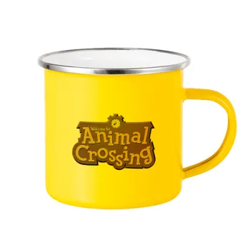 Animal Crossing, Yellow Enamel Metallic Cup 360ml