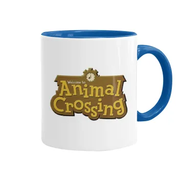 Animal Crossing, Mug colored blue, ceramic, 330ml