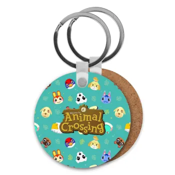 Animal Crossing, Μπρελόκ Ξύλινο στρογγυλό MDF Φ5cm