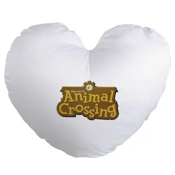 Animal Crossing, Μαξιλάρι καναπέ καρδιά 40x40cm περιέχεται το  γέμισμα