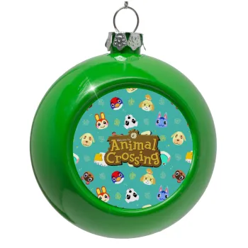 Animal Crossing, Green Christmas tree ornament bauble 8cm