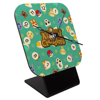 Animal Crossing, Quartz Table clock in natural wood (10cm)