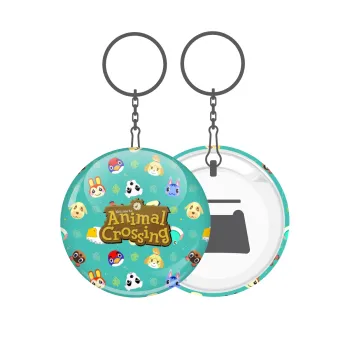 Animal Crossing, Μπρελόκ μεταλλικό 5cm με ανοιχτήρι