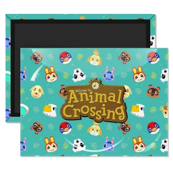 Animal Crossing, Ορθογώνιο μαγνητάκι ψυγείου διάστασης 9x6cm