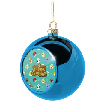 Animal Crossing, Blue Christmas tree ball ornament 8cm