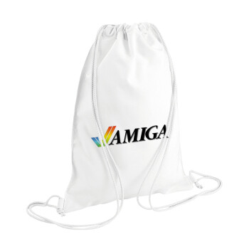 amiga, Backpack pouch GYMBAG white (28x40cm)