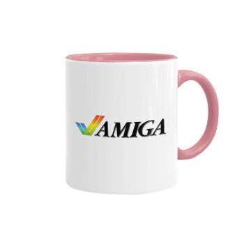 amiga, Mug colored pink, ceramic, 330ml