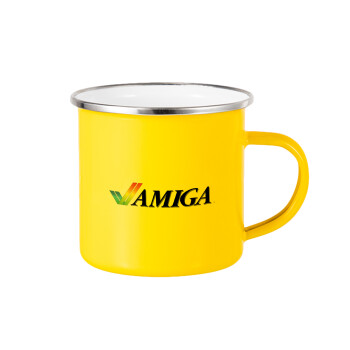 amiga, Yellow Enamel Metallic Cup 360ml