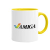 Mug colored yellow, ceramic, 330ml