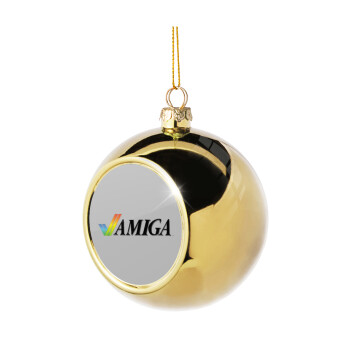 amiga, Στολίδι Χριστουγεννιάτικη μπάλα δένδρου Χρυσή 8cm