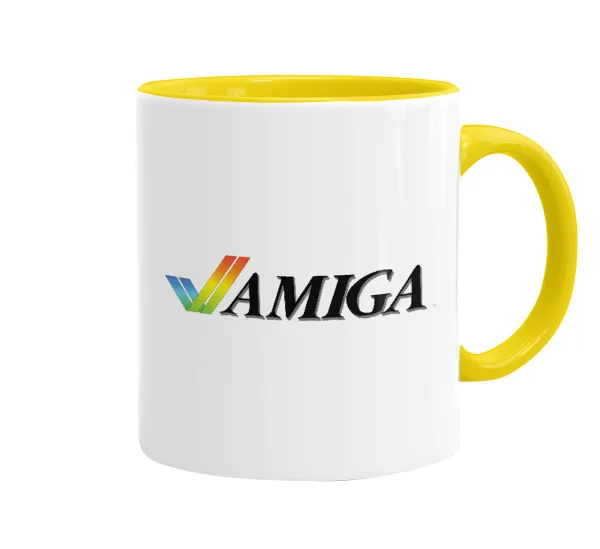 amiga — Mug colored yellow, ceramic, 330ml
