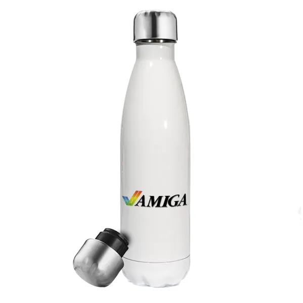 amiga — Metal mug thermos White (Stainless steel), double wall, 500ml