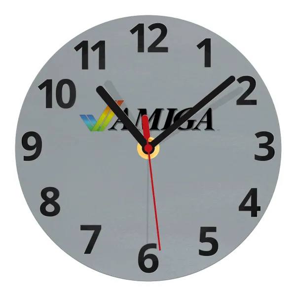 amiga — Glass wall clock (20cm)