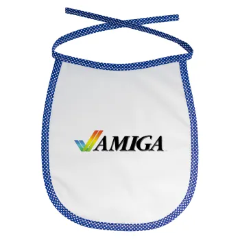 amiga, Σαλιάρα μωρού αλέκιαστη με κορδόνι Μπλε