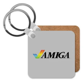 amiga, Μπρελόκ Ξύλινο τετράγωνο MDF