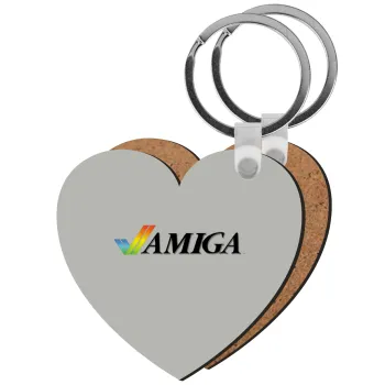 amiga, Μπρελόκ Ξύλινο καρδιά MDF