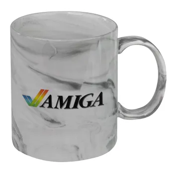 amiga, Κούπα κεραμική, marble style (μάρμαρο), 330ml