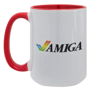amiga, Κούπα Mega 15oz, κεραμική Κόκκινη, 450ml