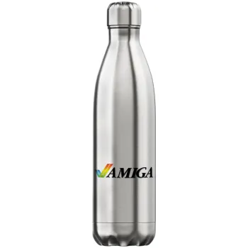 amiga, Μεταλλικό παγούρι θερμός Inox (Stainless steel), διπλού τοιχώματος, 750ml