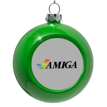amiga, Green Christmas tree ornament bauble 8cm