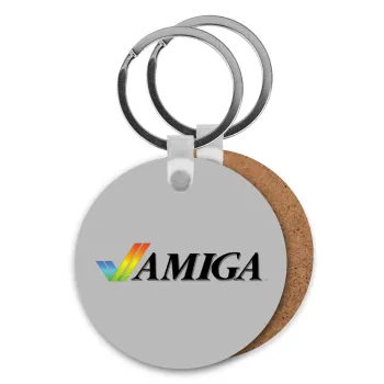 amiga, Μπρελόκ Ξύλινο στρογγυλό MDF Φ5cm