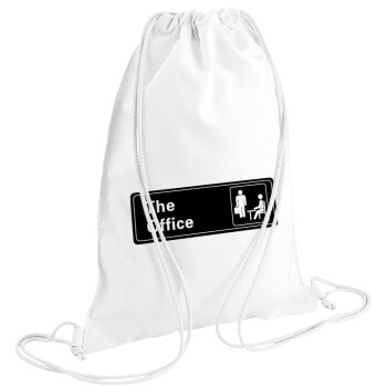 The office, Backpack pouch GYMBAG white (28x40cm)