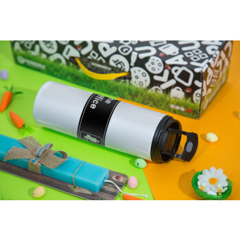 The office, Πασχαλινή Λαμπάδα με Travel Tumbler θερμό με διπλό καπάκι (600ml, BPA free) & κερί αρωματικό πλακέ (30cm) (ΤΙΡΚΟΥΑΖ)