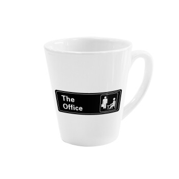 The office, Κούπα κωνική Latte Λευκή, κεραμική, 300ml