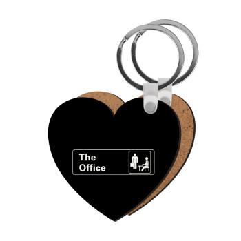 The office, Μπρελόκ Ξύλινο καρδιά MDF