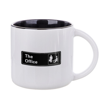 The office, Κούπα κεραμική 400ml Λευκή/Μαύρη