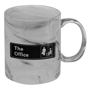 The office, Κούπα κεραμική, marble style (μάρμαρο), 330ml