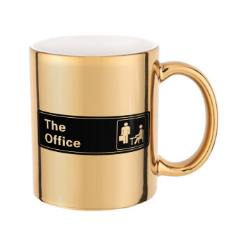 The office, Κούπα κεραμική, χρυσή καθρέπτης, 330ml