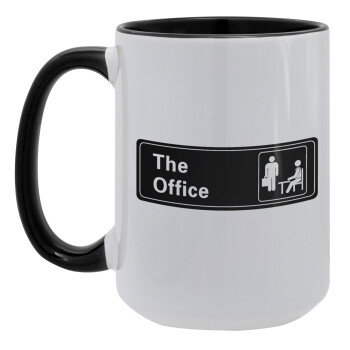 The office, Κούπα Mega 15oz, κεραμική Μαύρη, 450ml