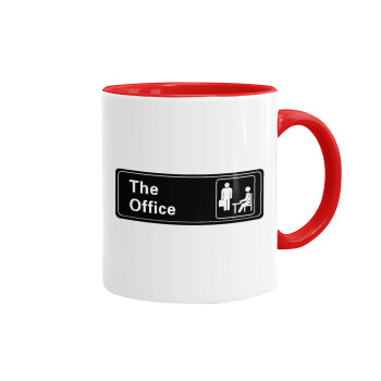 The office, Mug colored red, ceramic, 330ml