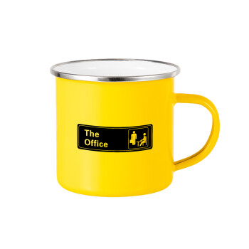 The office, Yellow Enamel Metallic Cup 360ml