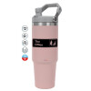 Pink color, 890ml (30oz) stainless Steel Tumbler with Handle