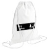 Backpack pouch GYMBAG white (28x40cm)