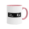 Mug colored pink, ceramic, 330ml