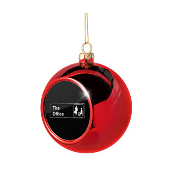 The office, Χριστουγεννιάτικη μπάλα δένδρου Κόκκινη 8cm