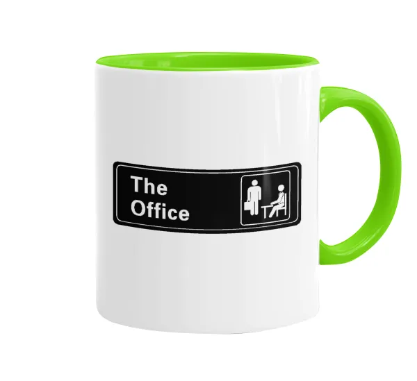 The office — Κούπα χρωματιστή βεραμάν, κεραμική, 330ml