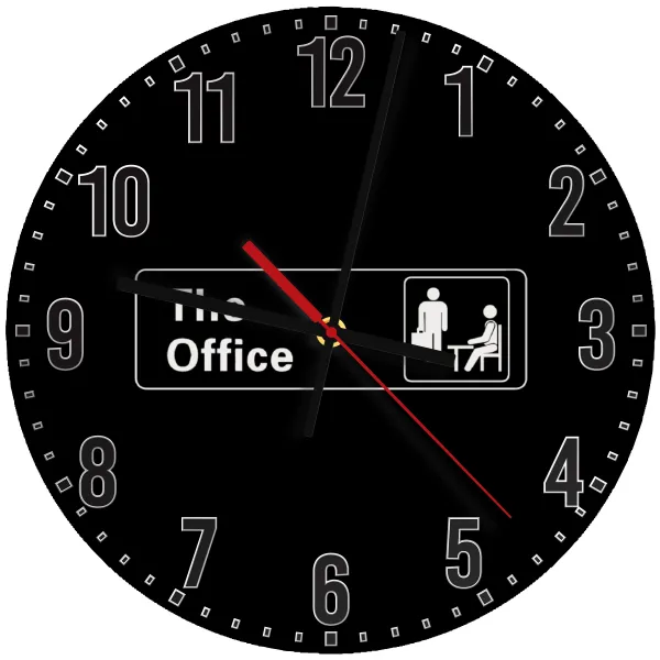 The office — Ρολόι τοίχου ξύλινο 30cm