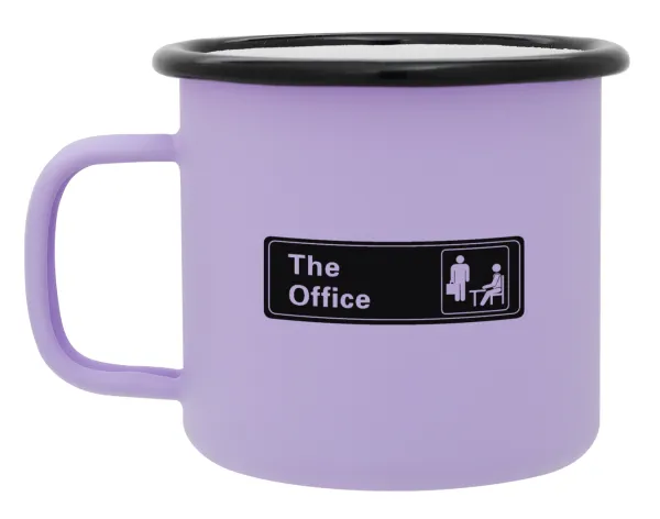 The office — Κούπα Μεταλλική εμαγιέ ΜΑΤ Light Pastel Purple 360ml