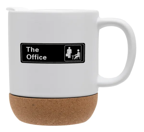 The office — Κούπα, κεραμική με βάση φελού και καπάκι (ΜΑΤ), 330ml
